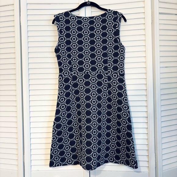 Loft A-Line Black, White, and Gray Patterned Dress Size 6P - Picture 3 of 5